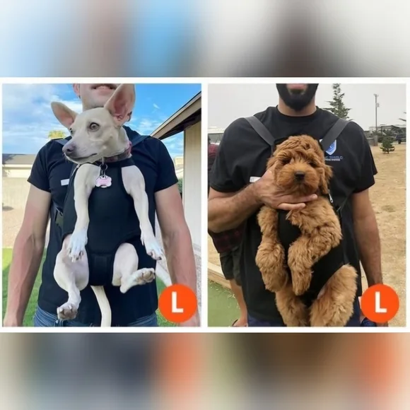 Pawaboo NWT Black Floral Daisy Print Pet Carrier Backpack Size Large (9-13lbs) - Picture 4 of 10